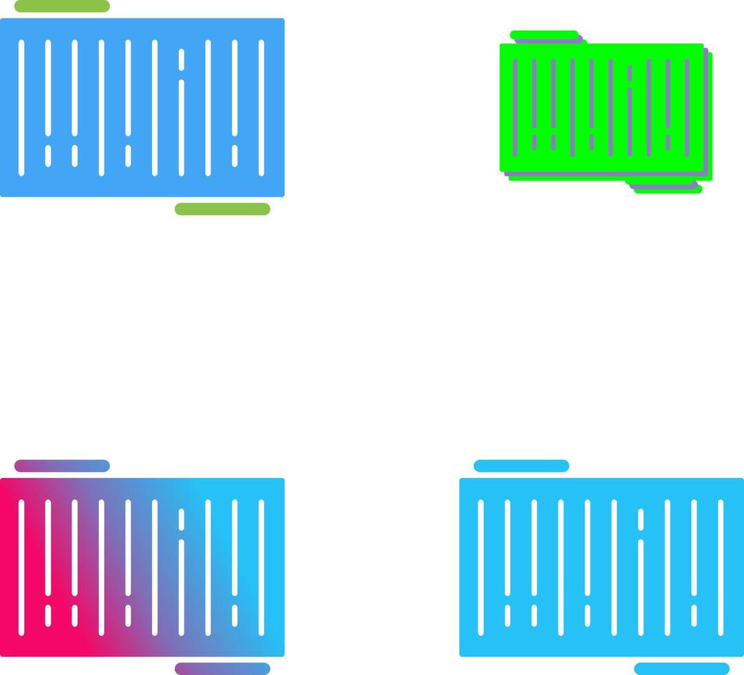 Barcode Icon Design vector