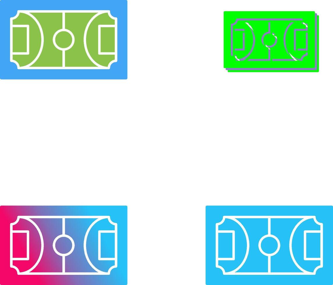 Football Field Icon Design vector