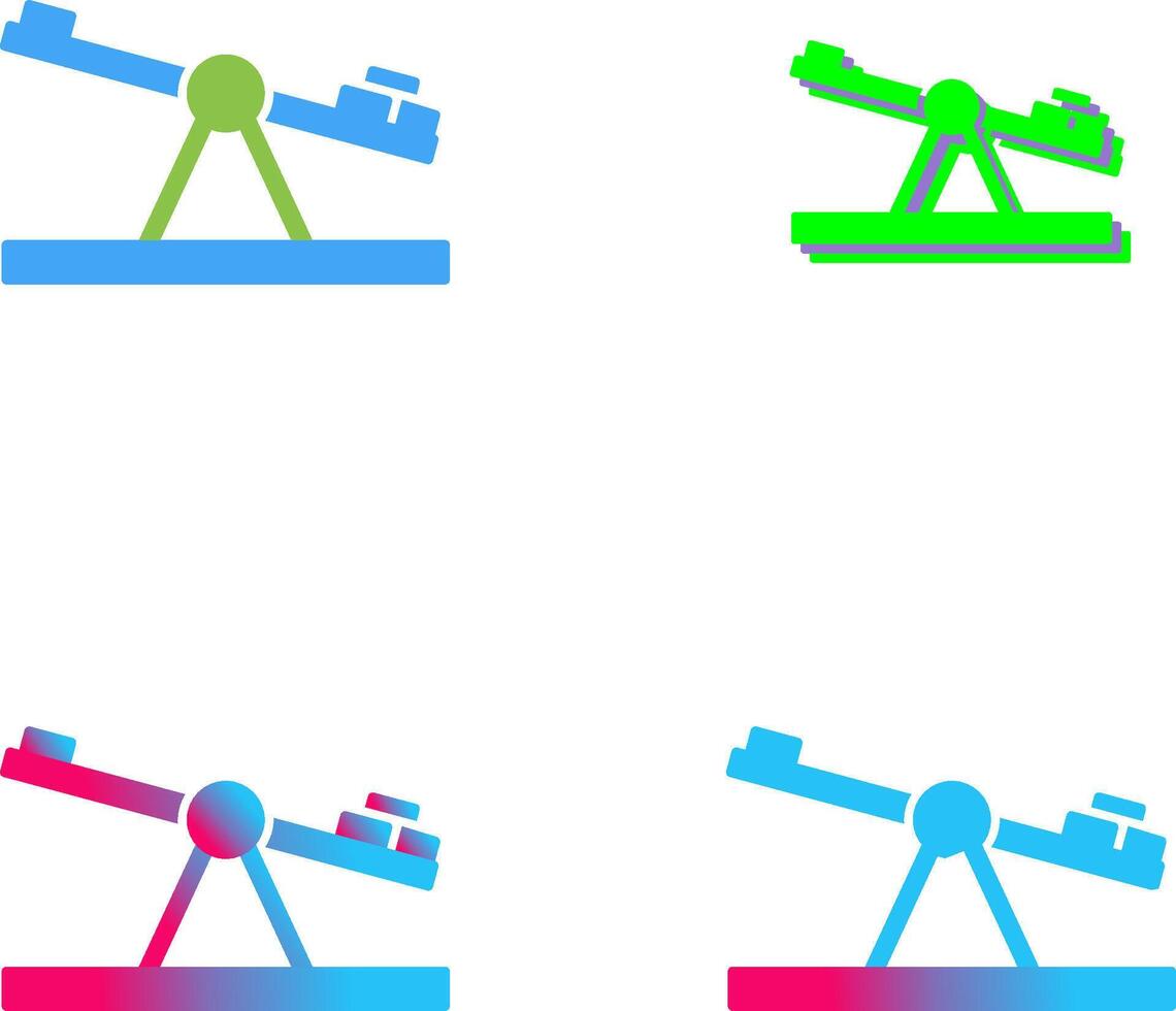 Seesaw Icon Design vector