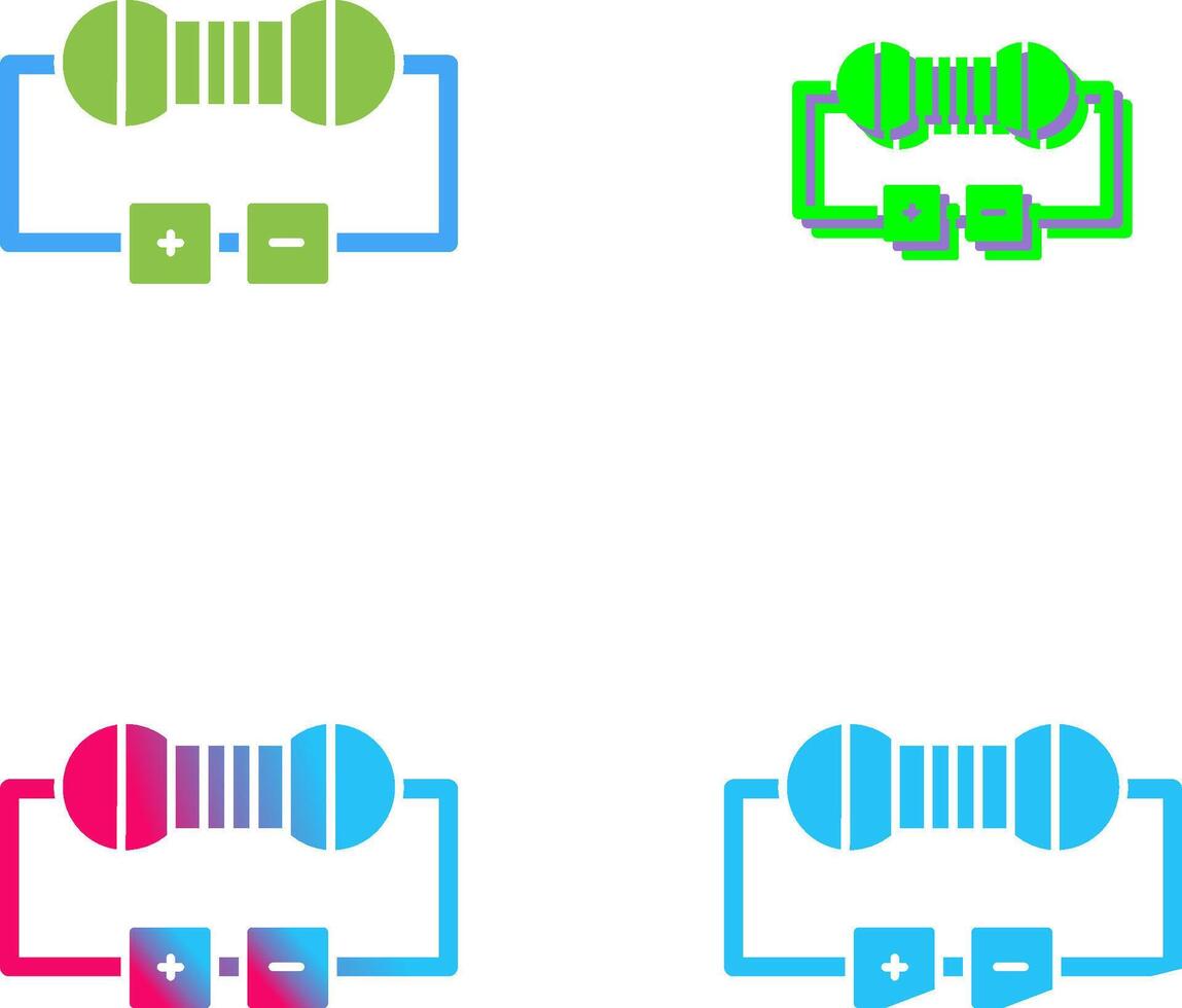 Resistor Icon Design vector