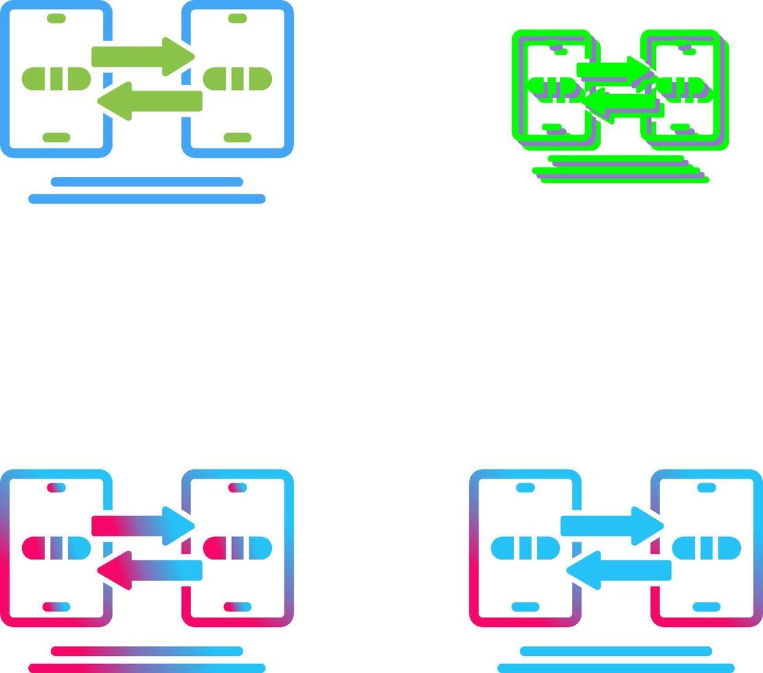 Data Synchronization Icon Design vector