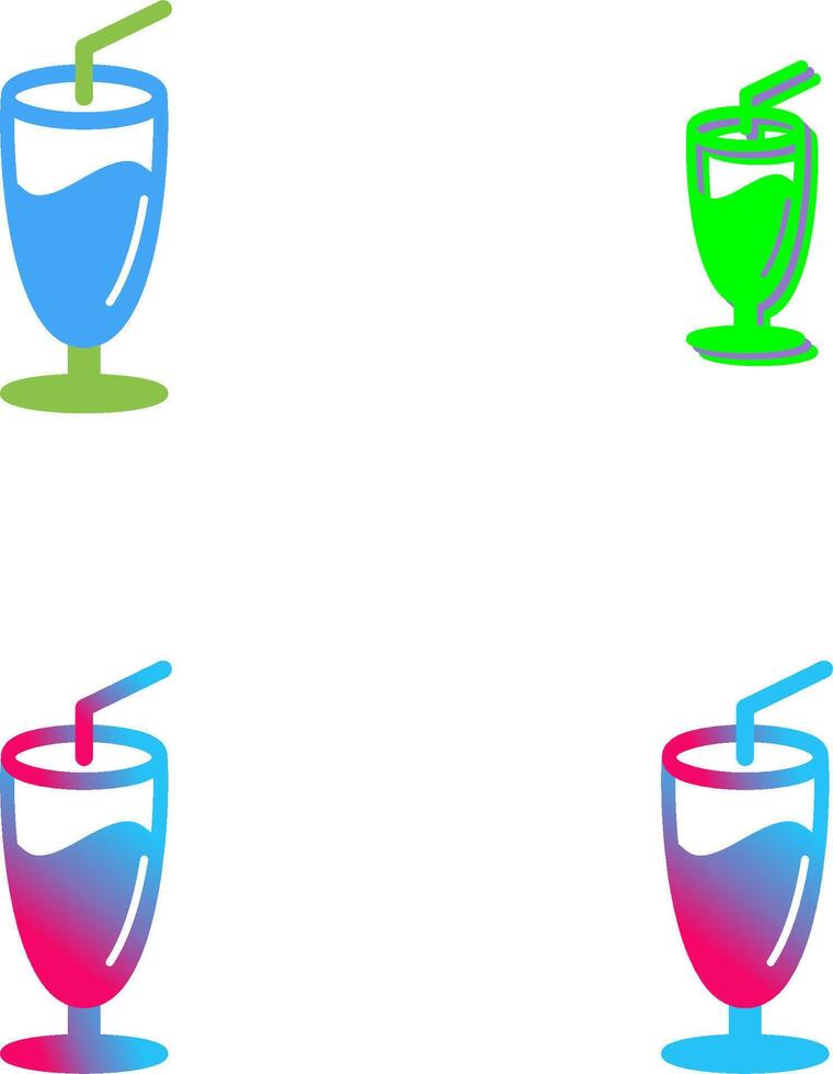 Milkshake Icon Design vector