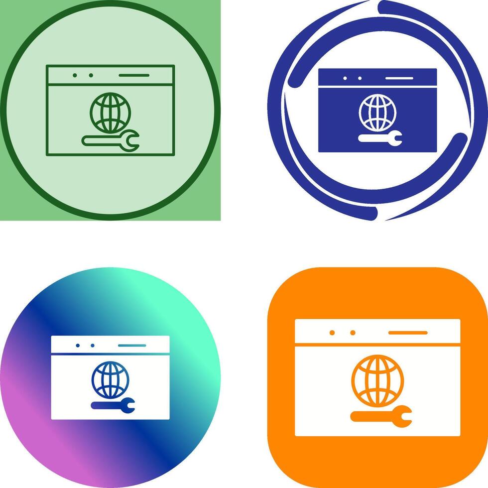 Unique Web Support Icon Design vector