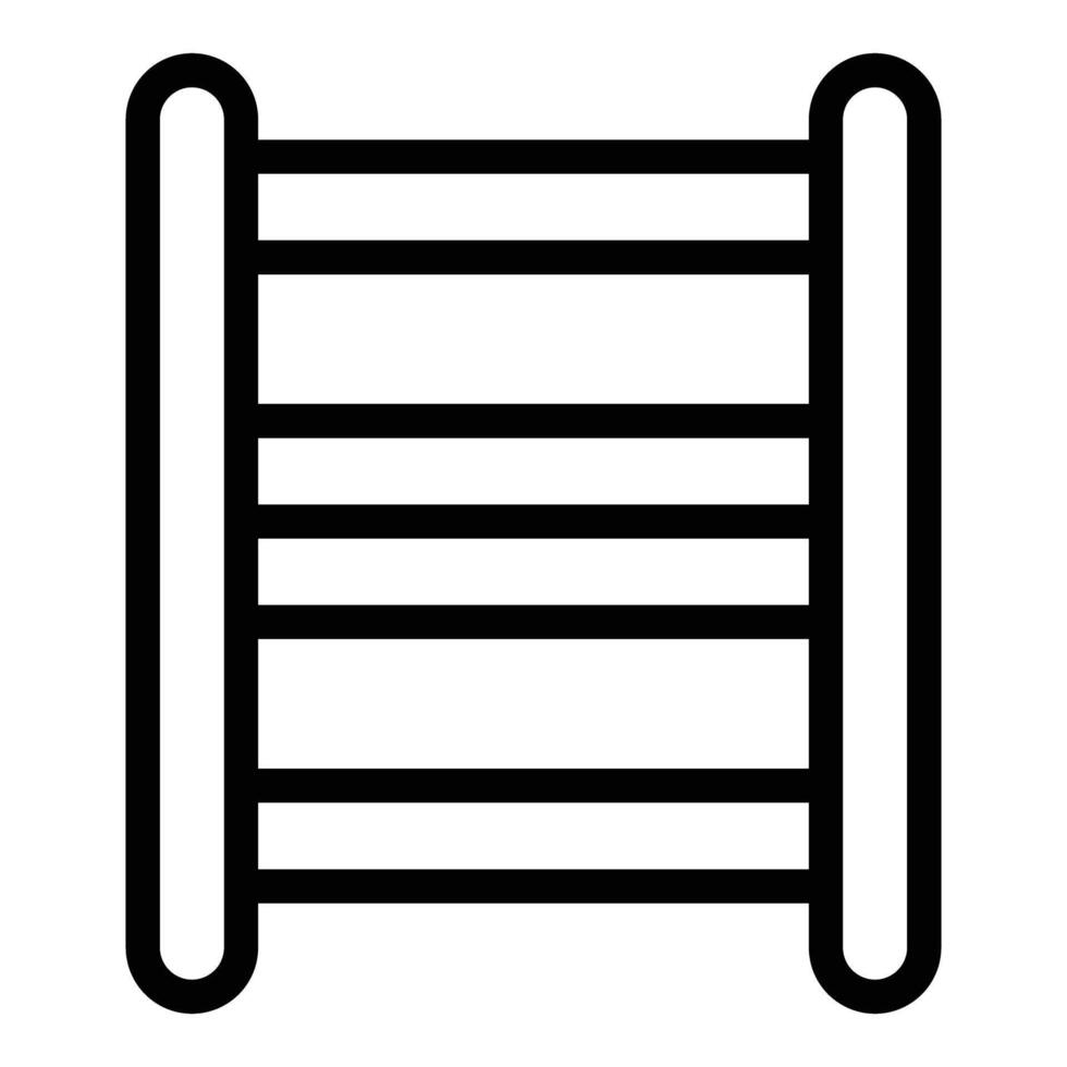 Black and white ladder icon vector