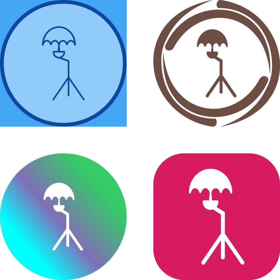 Unique Umbrella Stand Icon Design vector