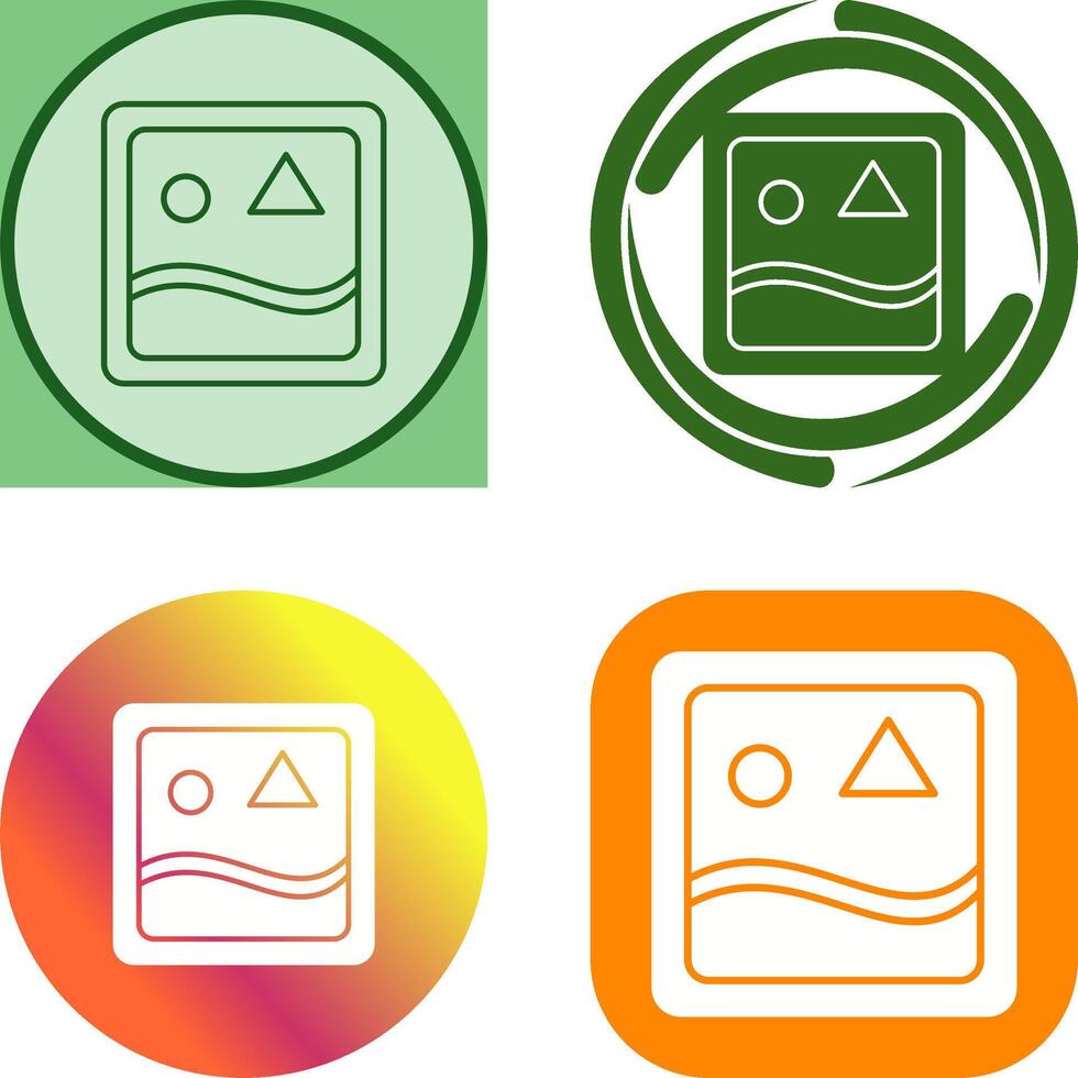 Unique Images Icon Design vector