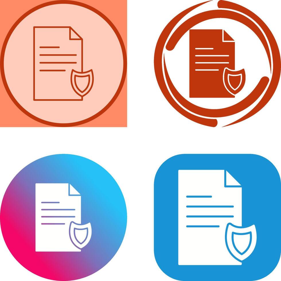 Private Document Icon Design vector