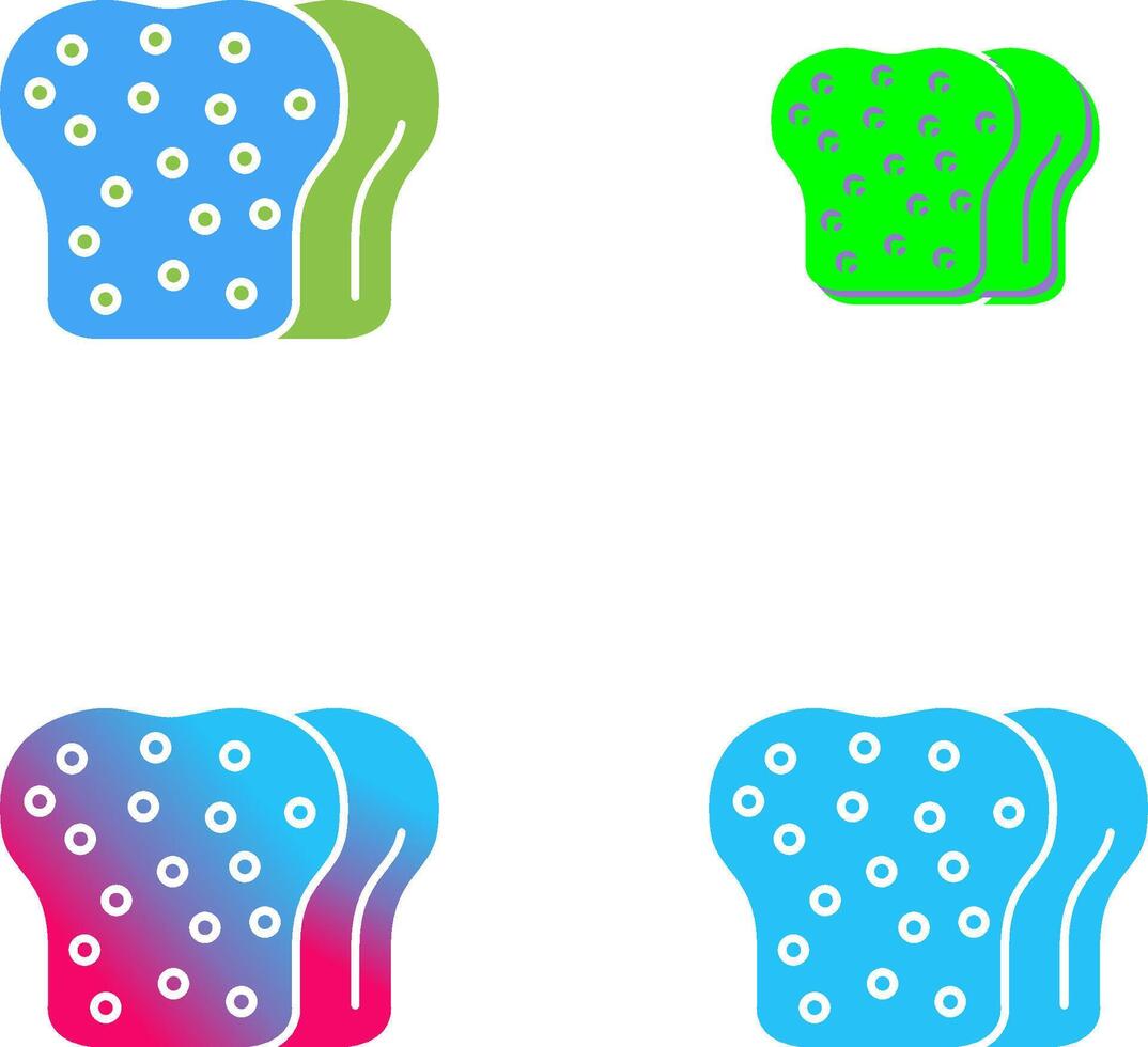 Toast Icon Design vector