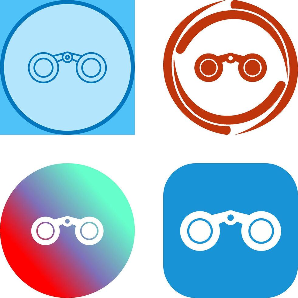 Binoculars Icon Design vector