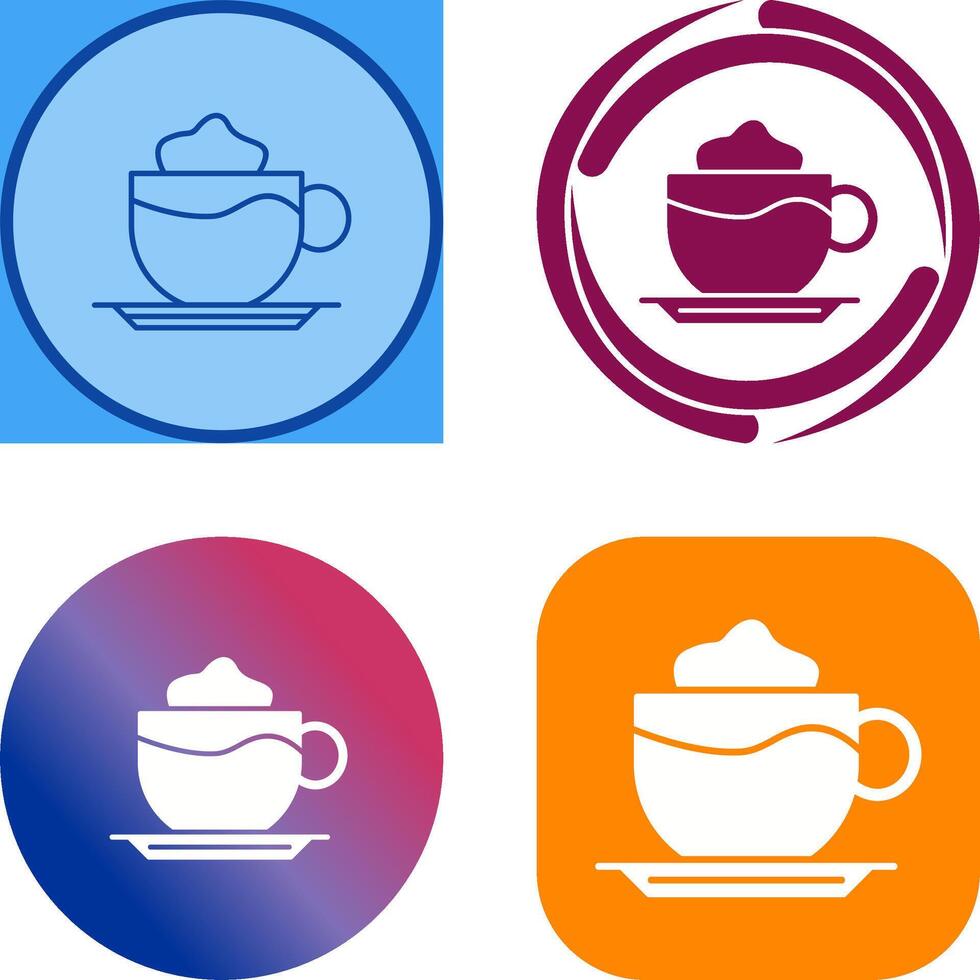 Latte Icon Design vector