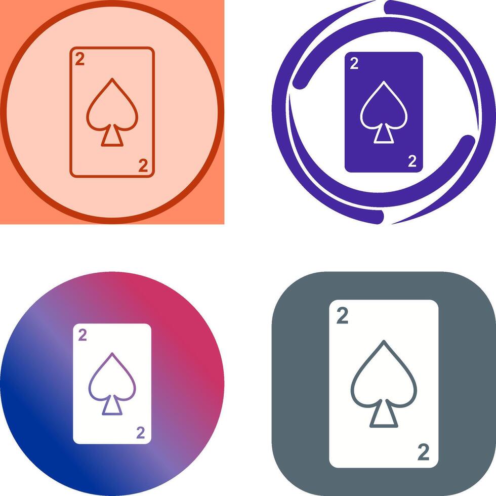 Spades Card Icon Design vector
