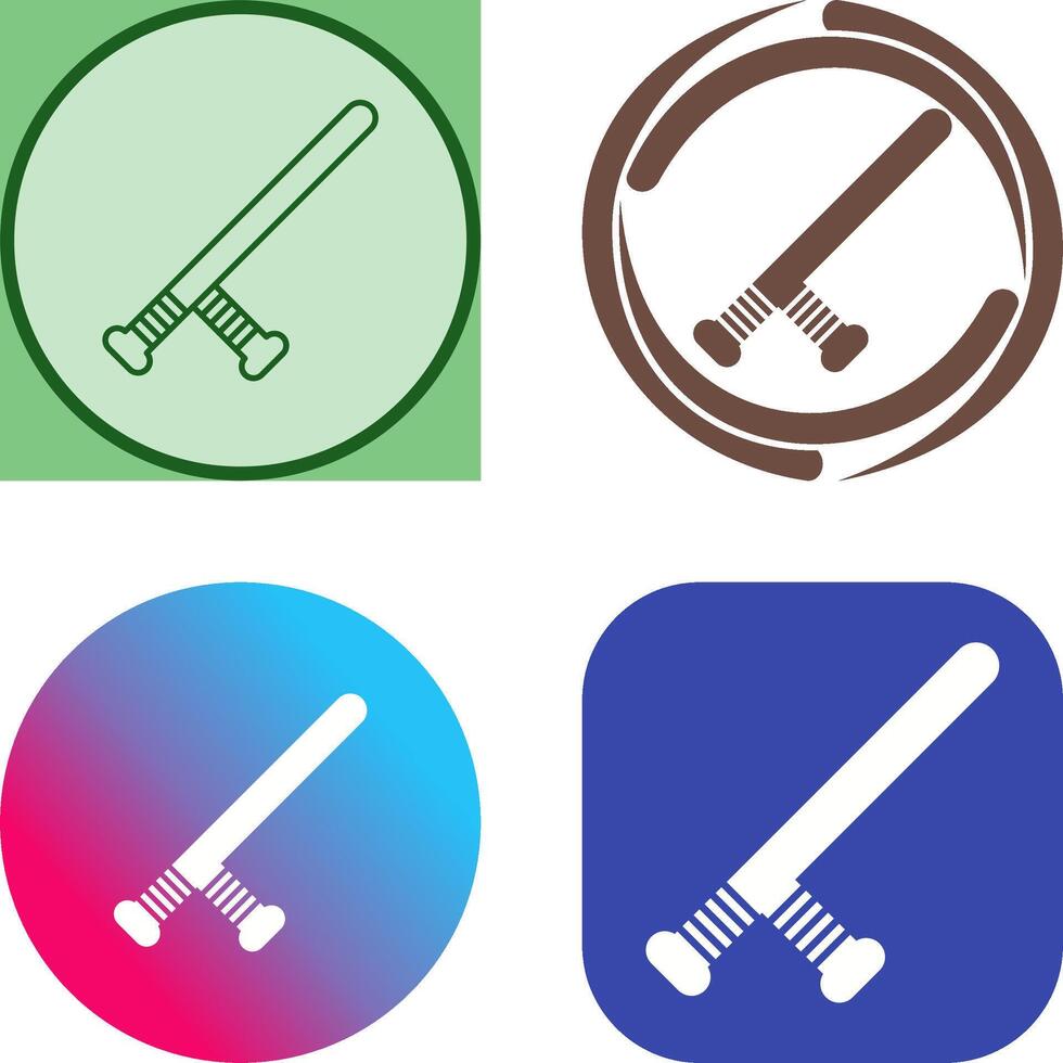 Baton Icon Design vector