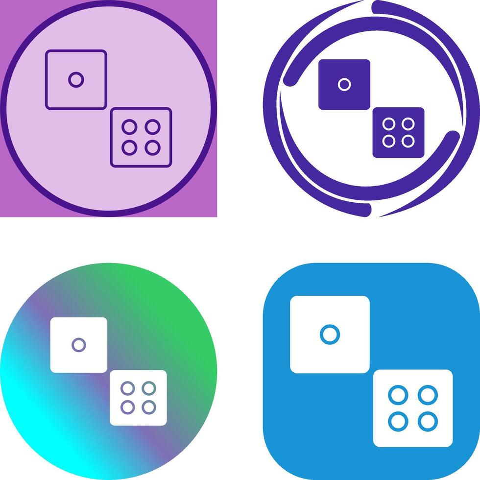 Dice Icon Design vector