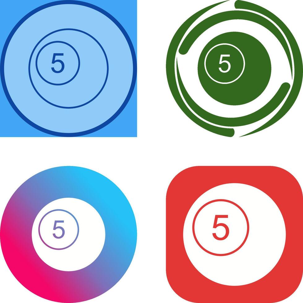 Pool Balls Icon Design vector