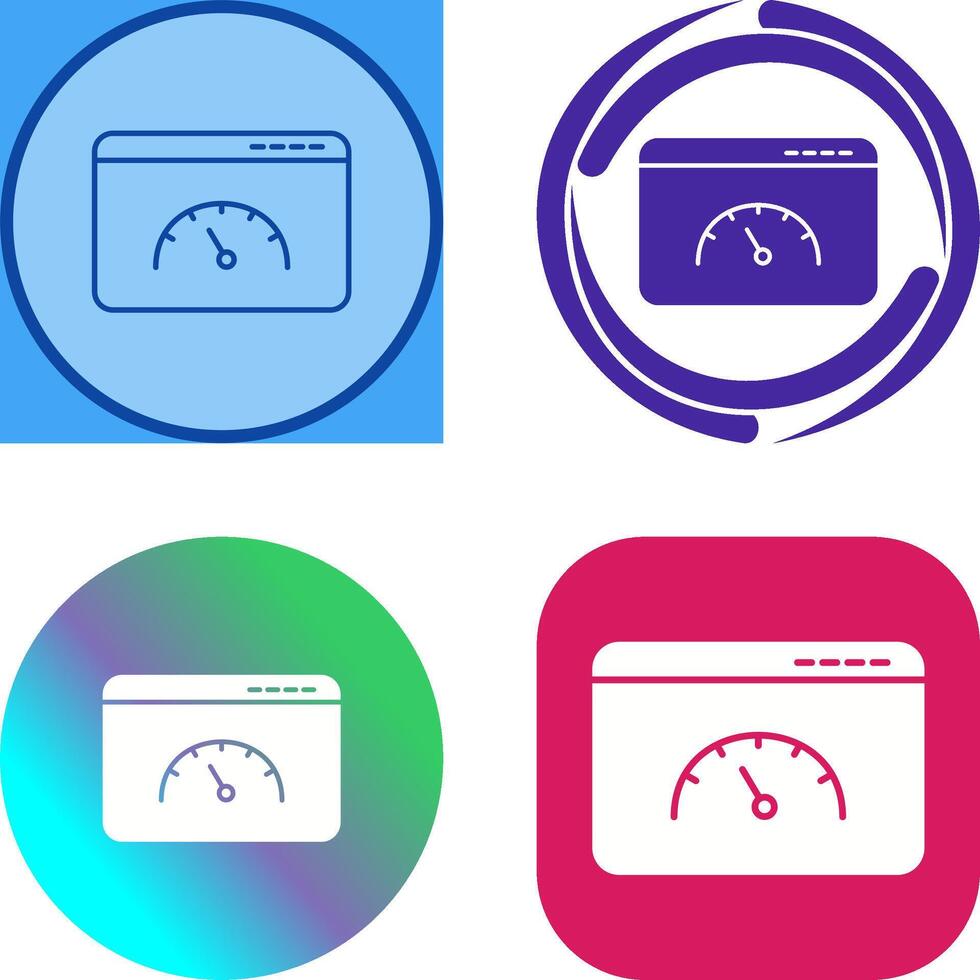 Page Speed Icon Design vector