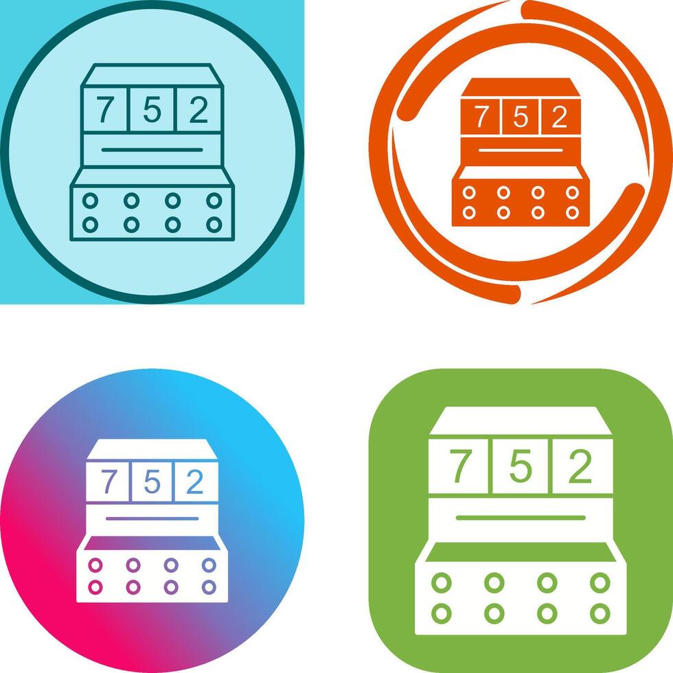 Slot Machine Icon Design vector
