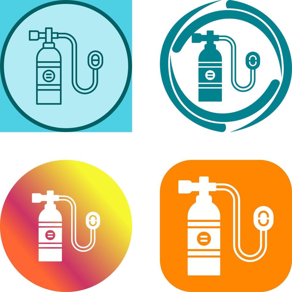 Oxygen Tank Icon Design vector