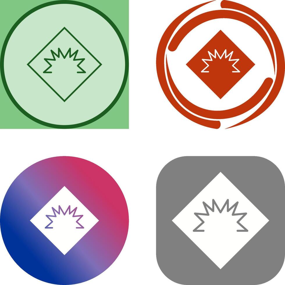 Danger of Welding Flash Icon Design vector