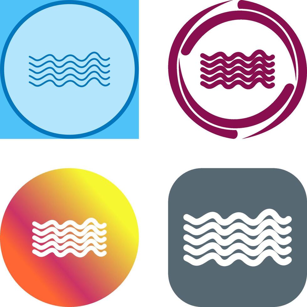 Magnetic Waves Icon Design vector