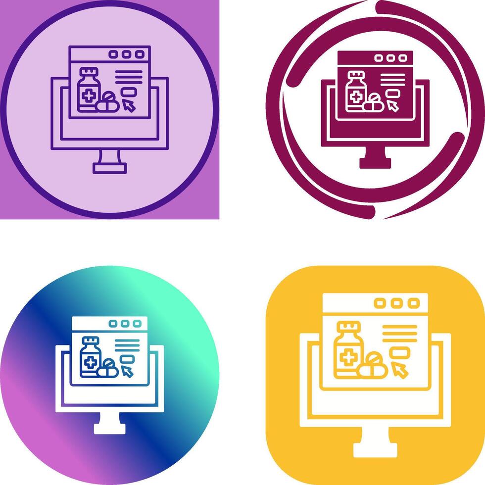 Online store Icon Design vector