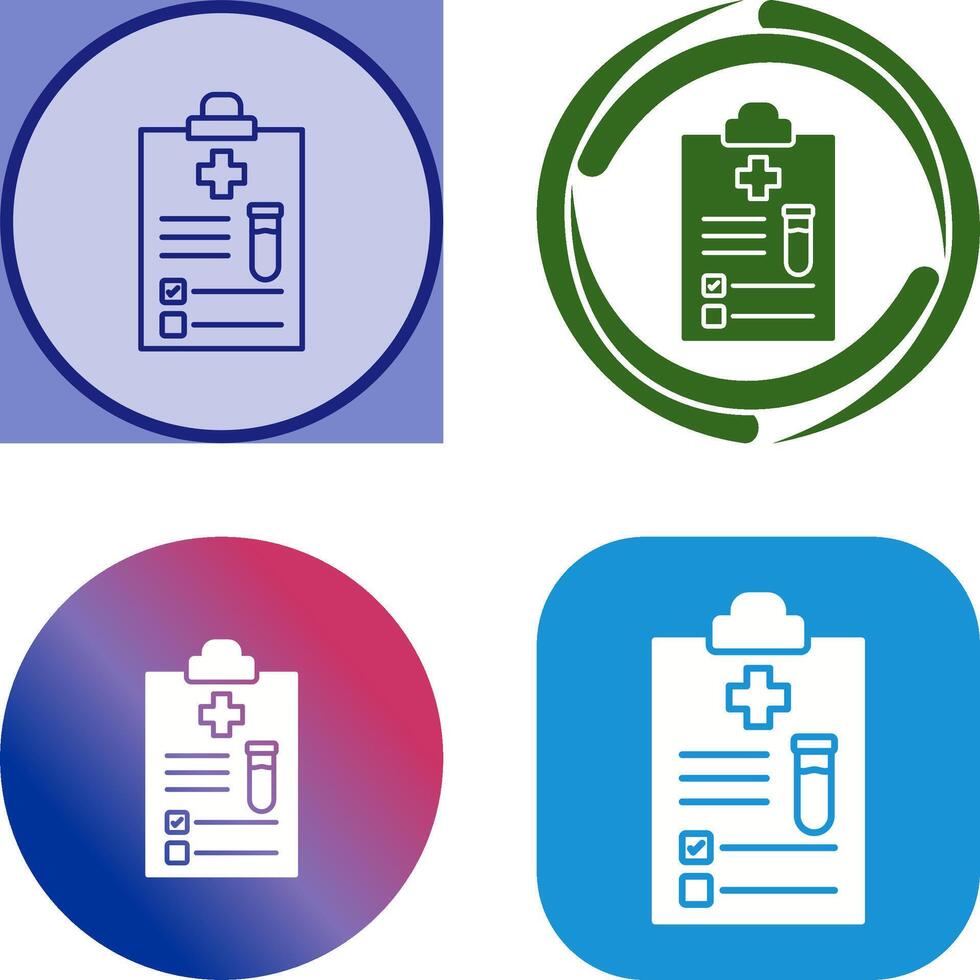 Medical Report Icon Design vector