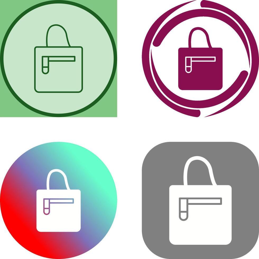 Handbag Icon Design vector