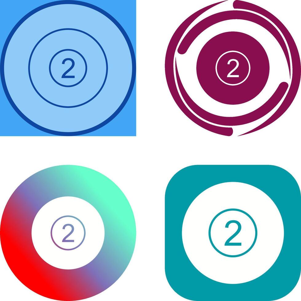Pool Ball Icon Design vector