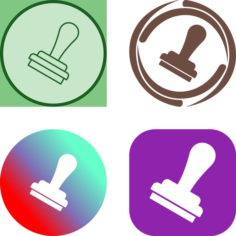 Stamp Icon Design vector