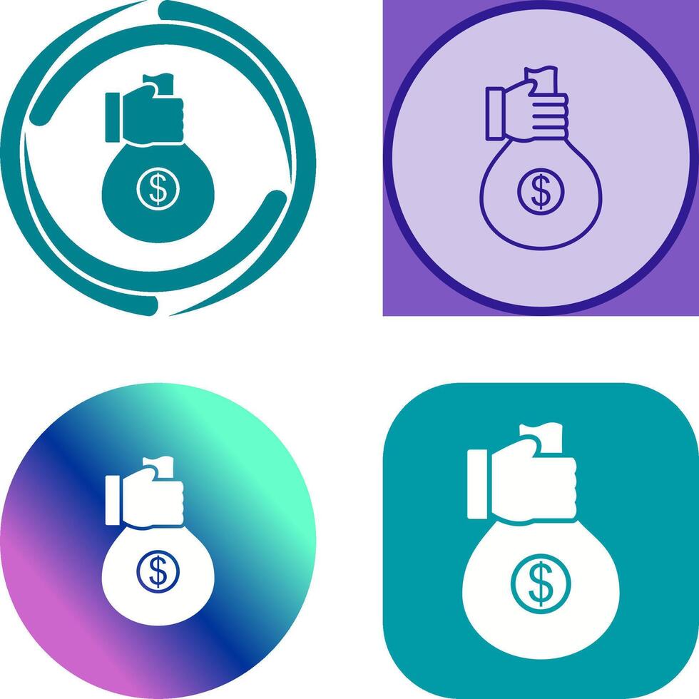 Unique Money Sharing Icon Design vector
