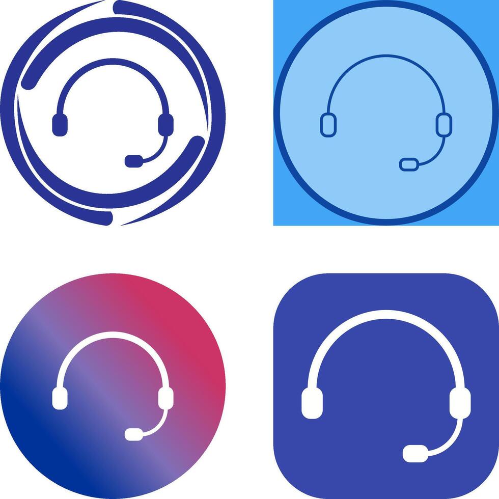 Unique Online Support Icon Design vector