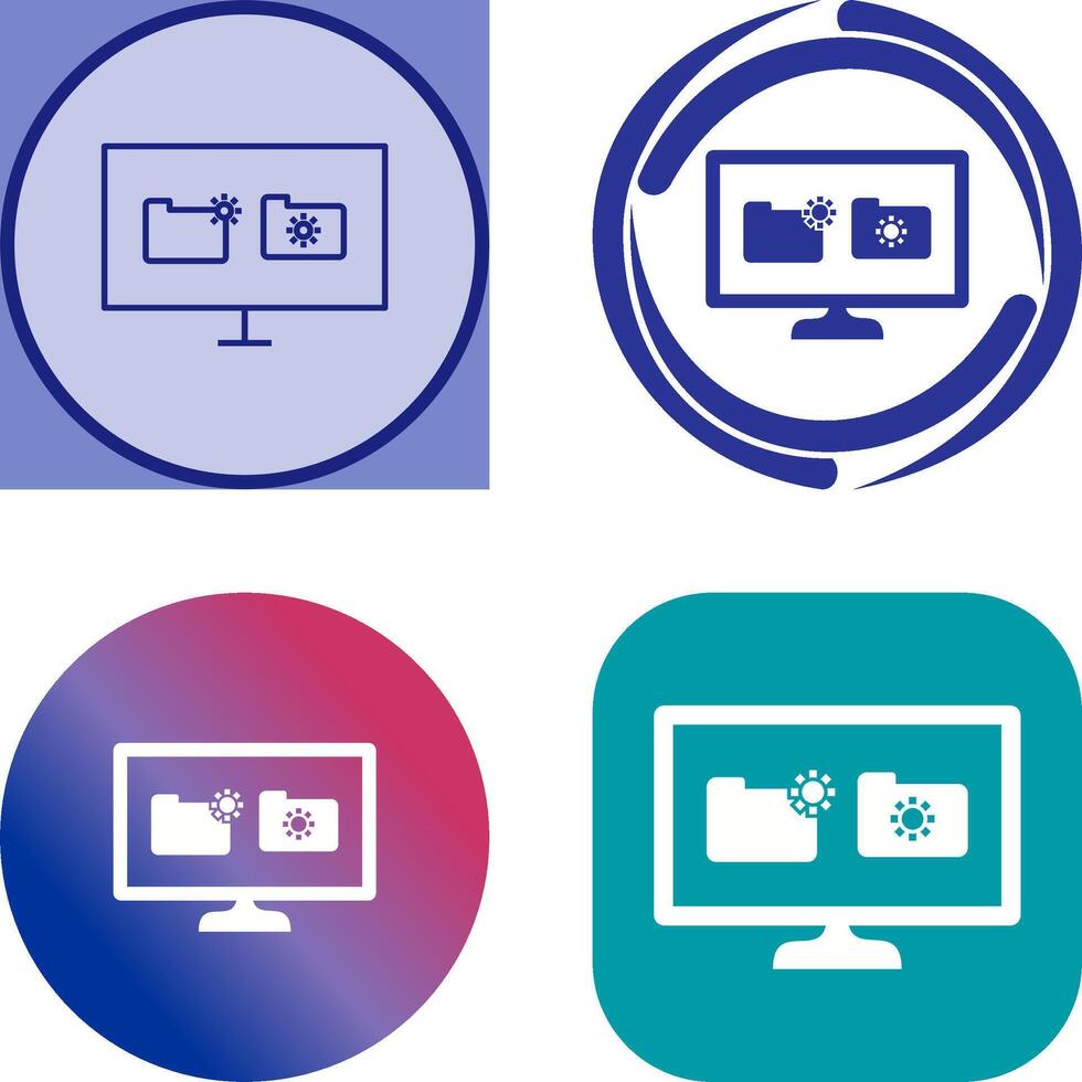 Unique Corrupted Data Icon Design vector