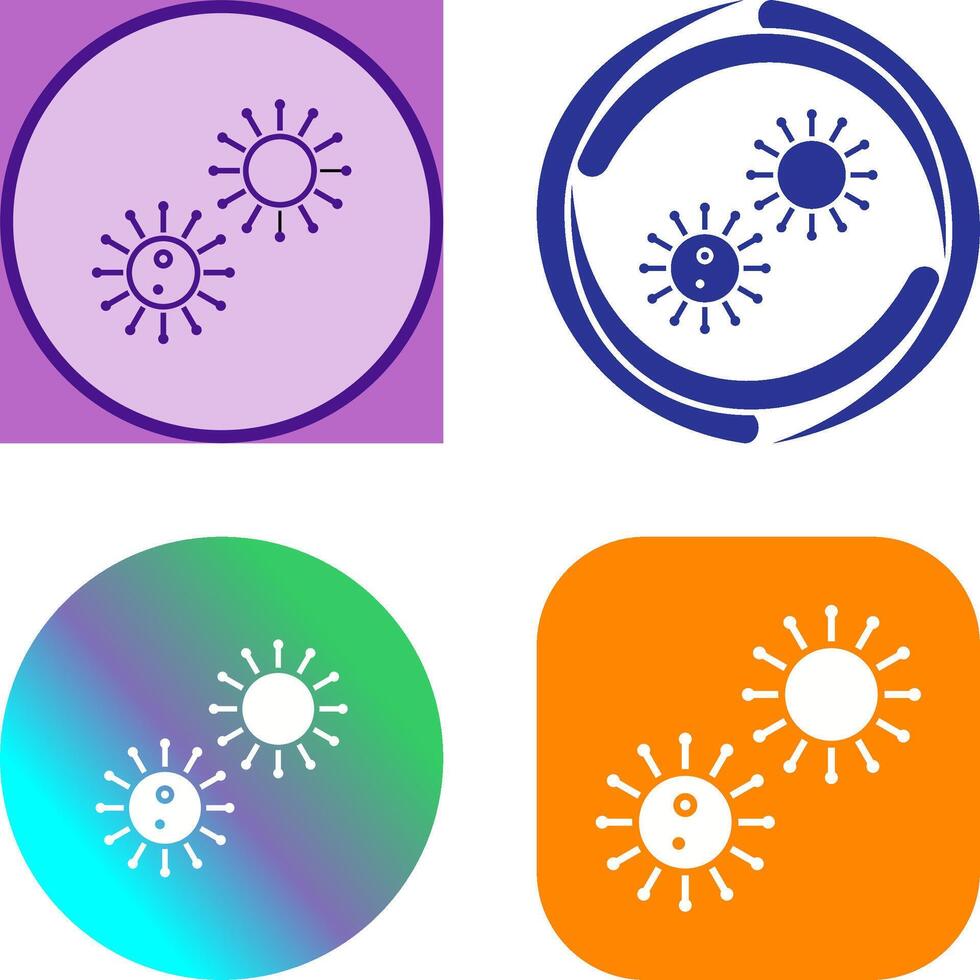 Unique Virus Icon Design vector