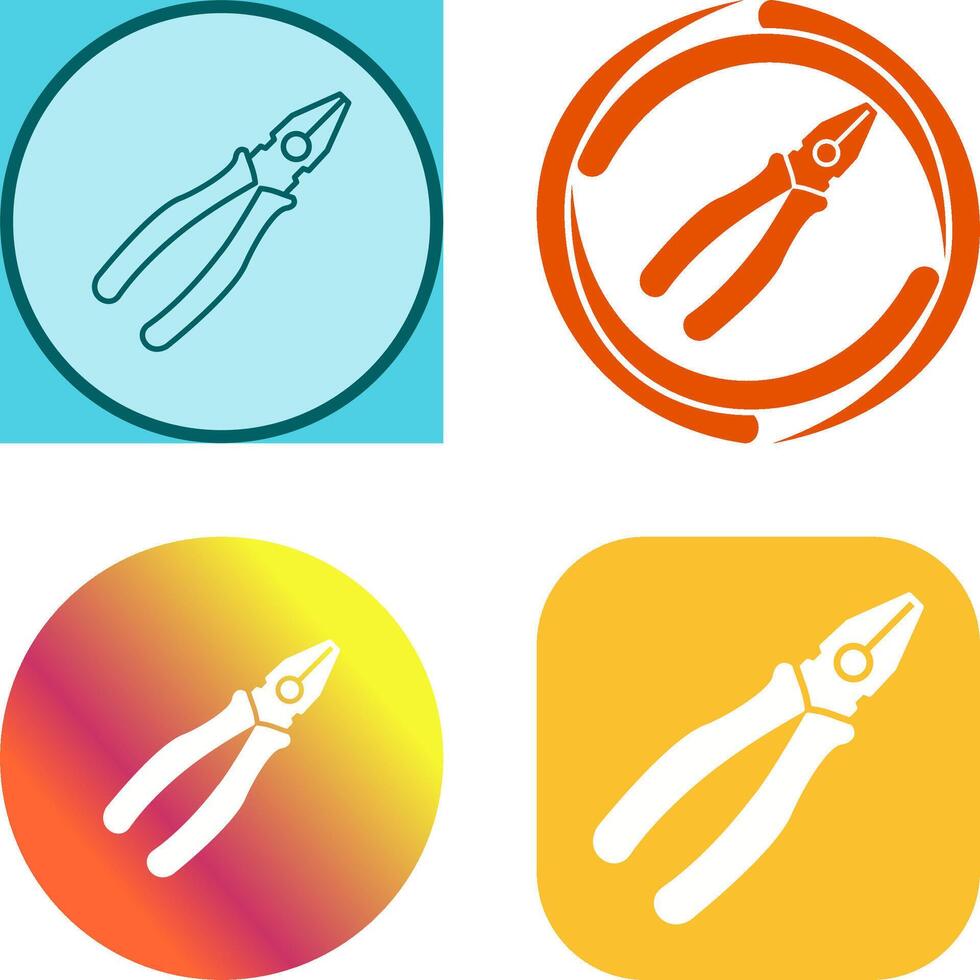 Pliers Icon Design vector