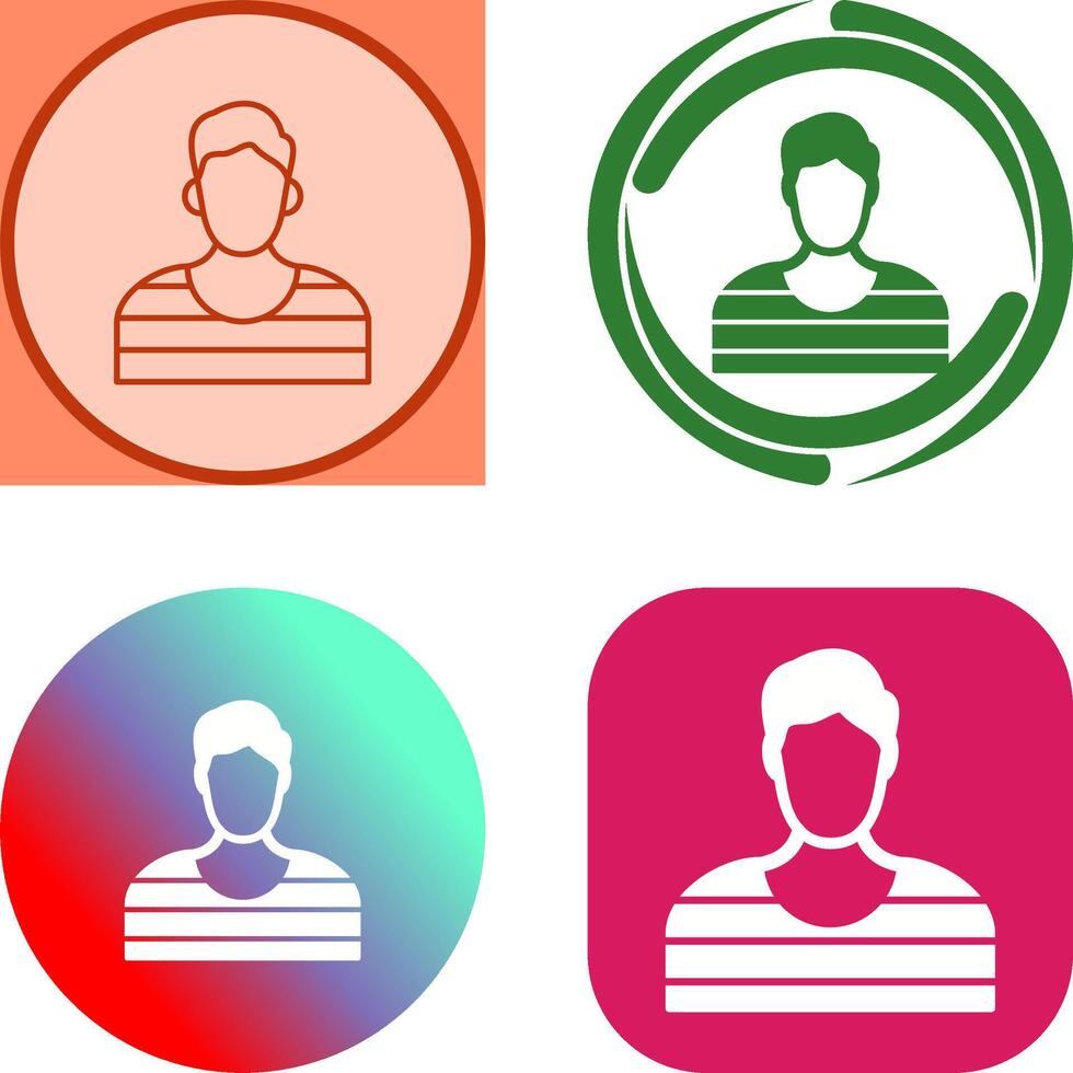 Prisioner Icon Design vector