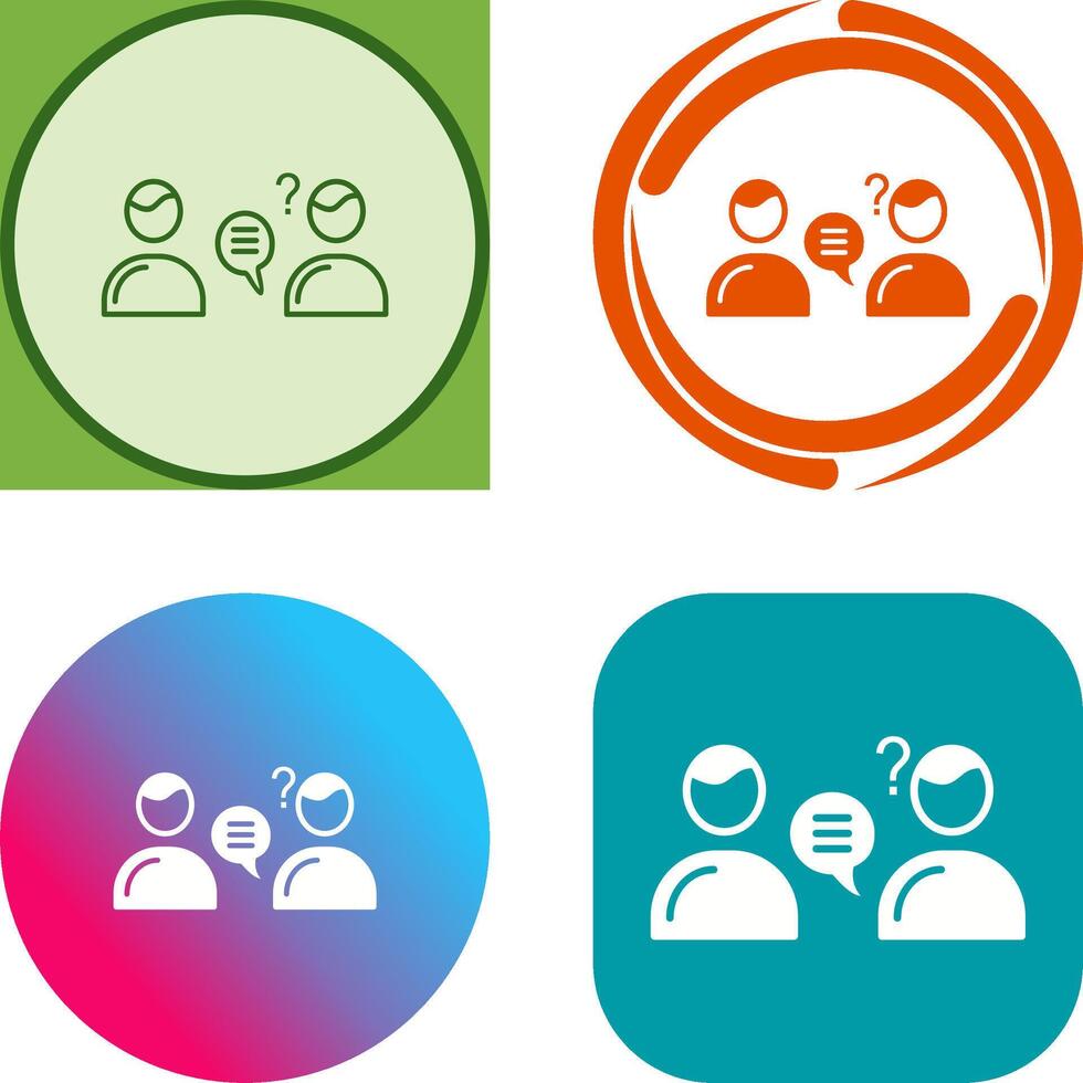 Unique Consulting Services Icon Design vector