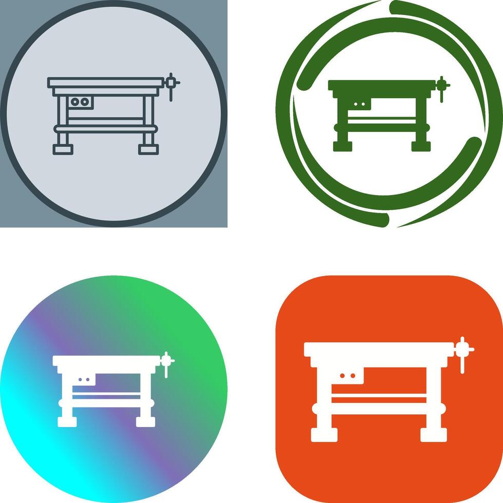 Work Bench Icon Design vector