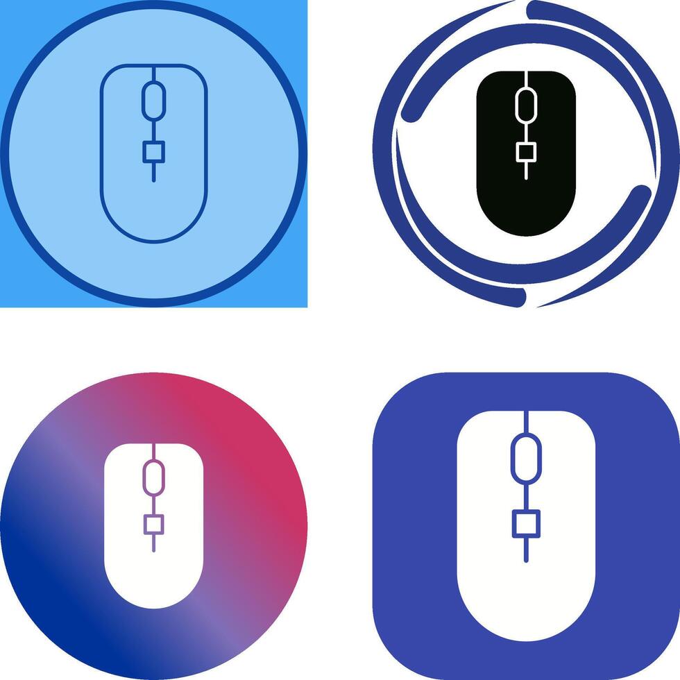Unique Mouse Icon Design vector