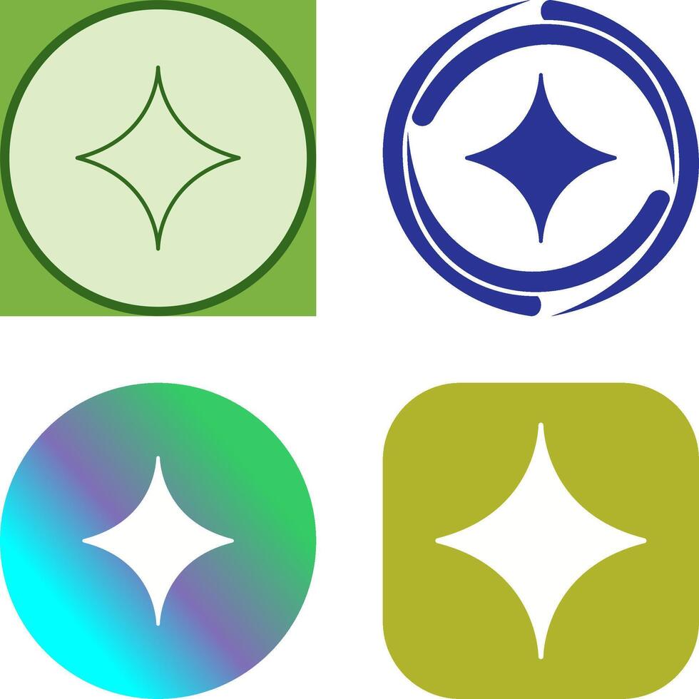 Unique Diamond Icon Design vector
