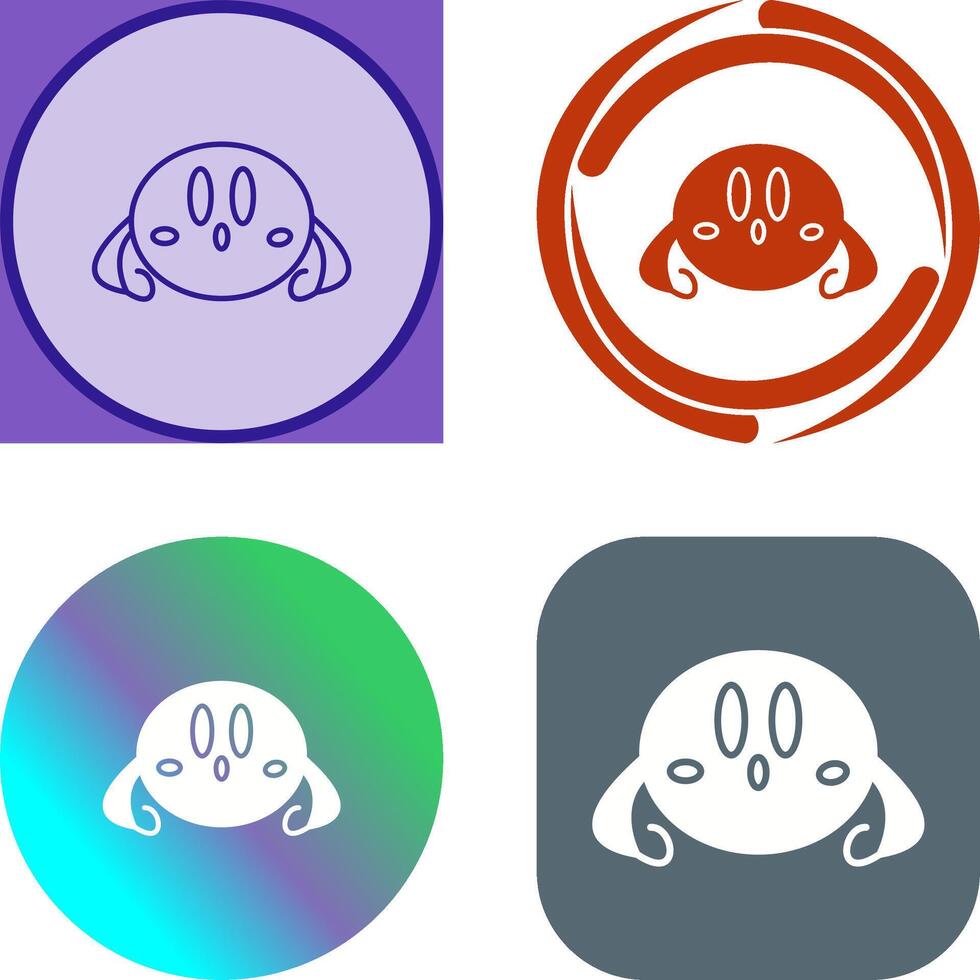 Unique Game Character Icon Design vector