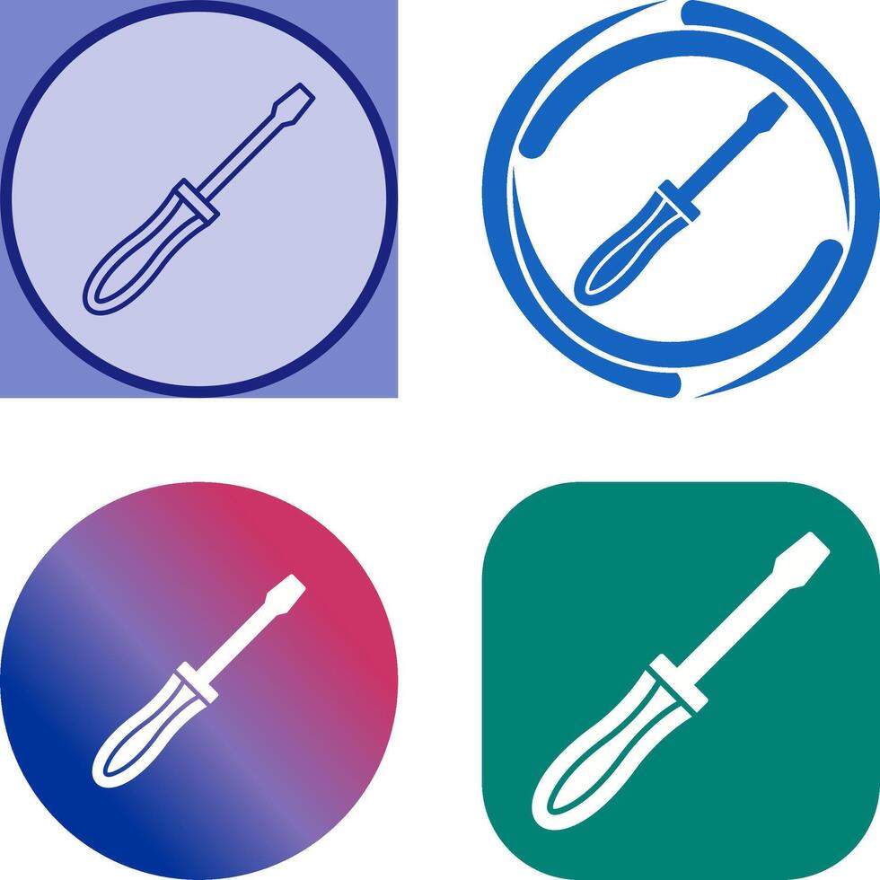 Screwdriver Icon Design vector