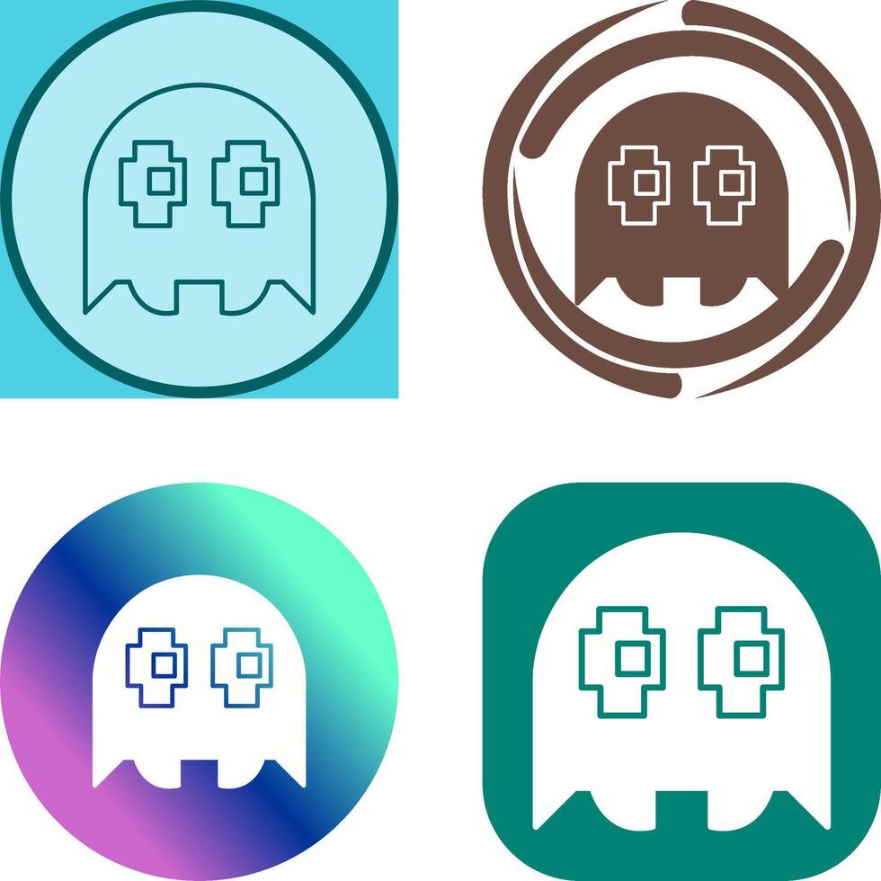 Unique Game Character Icon Design vector