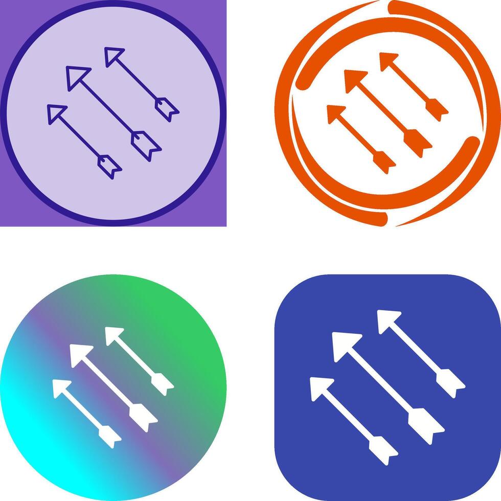 Unique Arrows Icon Design vector