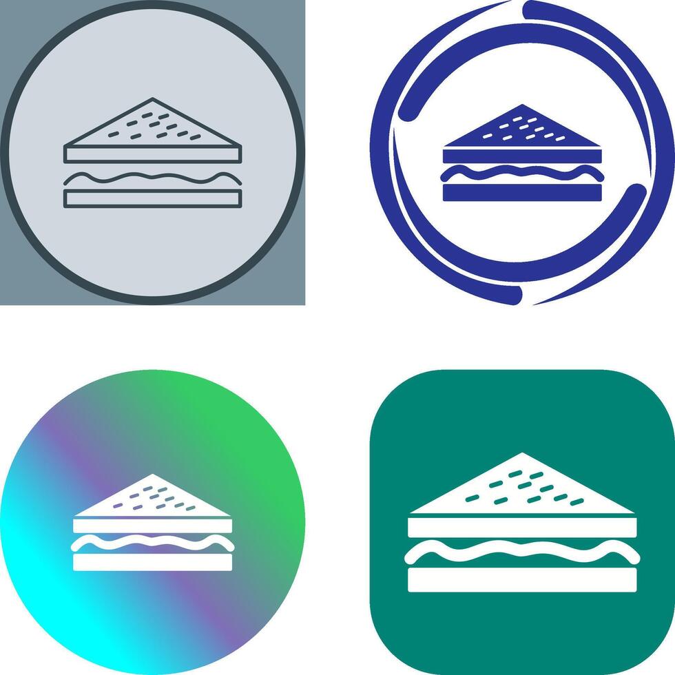 Unique Sandwich Icon Design vector