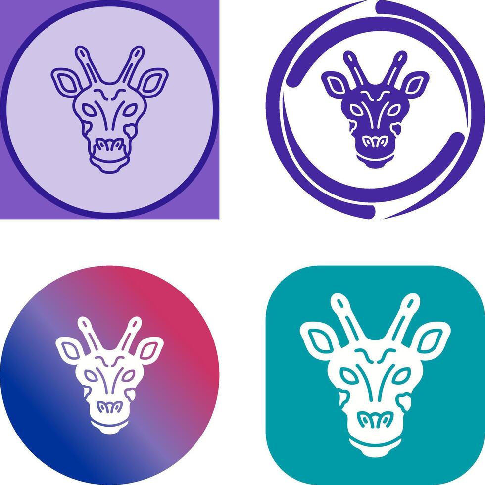 Giraffe Icon Design vector