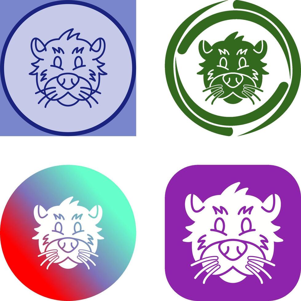 Otter Icon Design vector