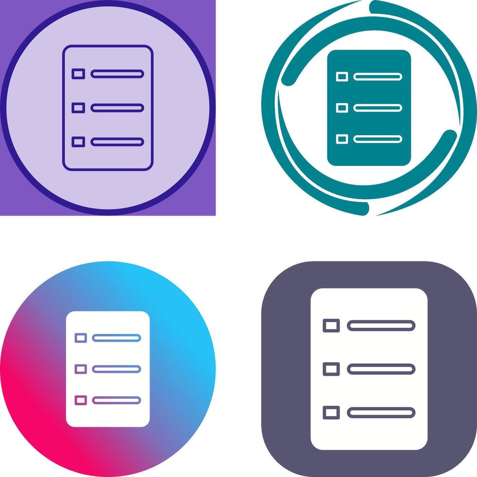 Unique Menu Icon Design vector