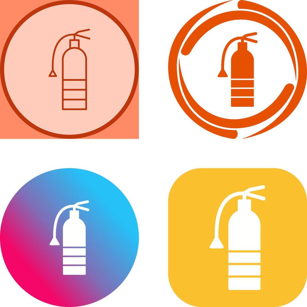 Unique Extinguisher Icon Design vector