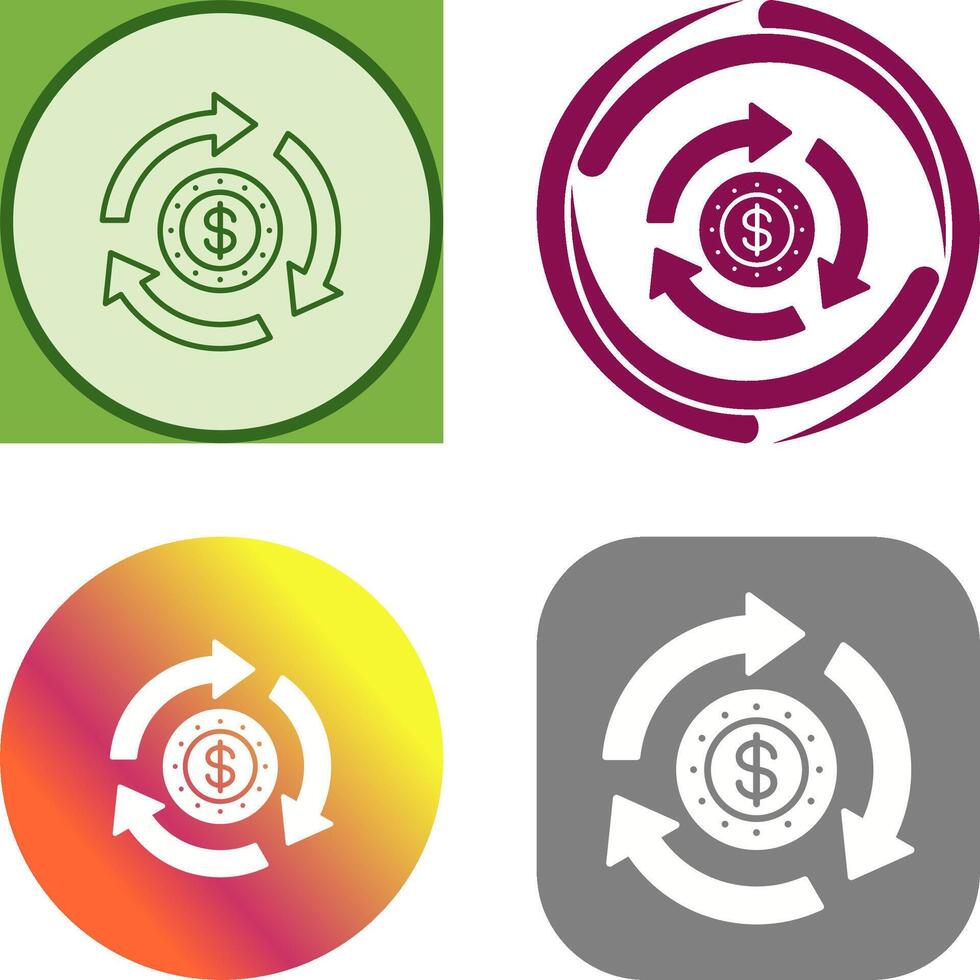 Turnover Icon Design vector