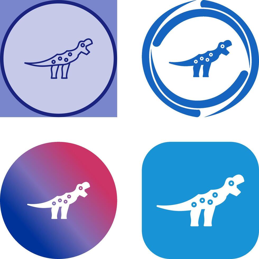 Dinosaur Icon Design vector