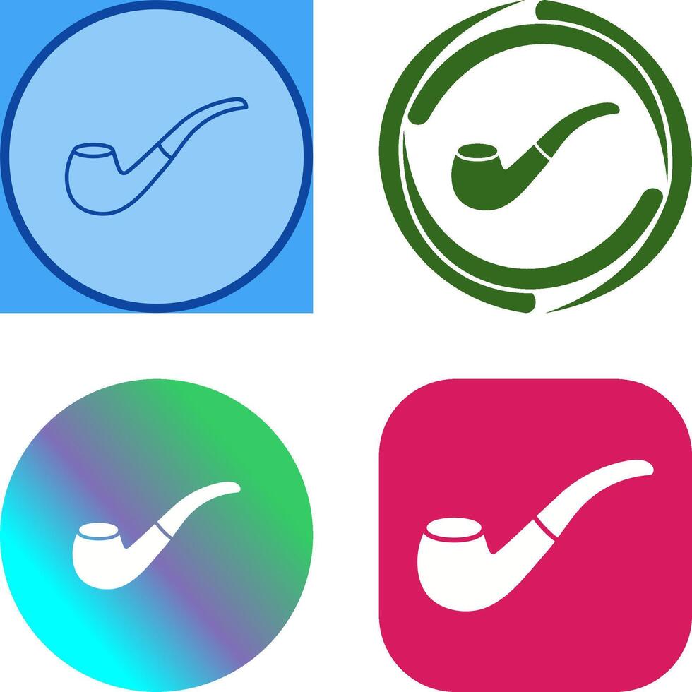 Smoking Pipe Icon Design vector